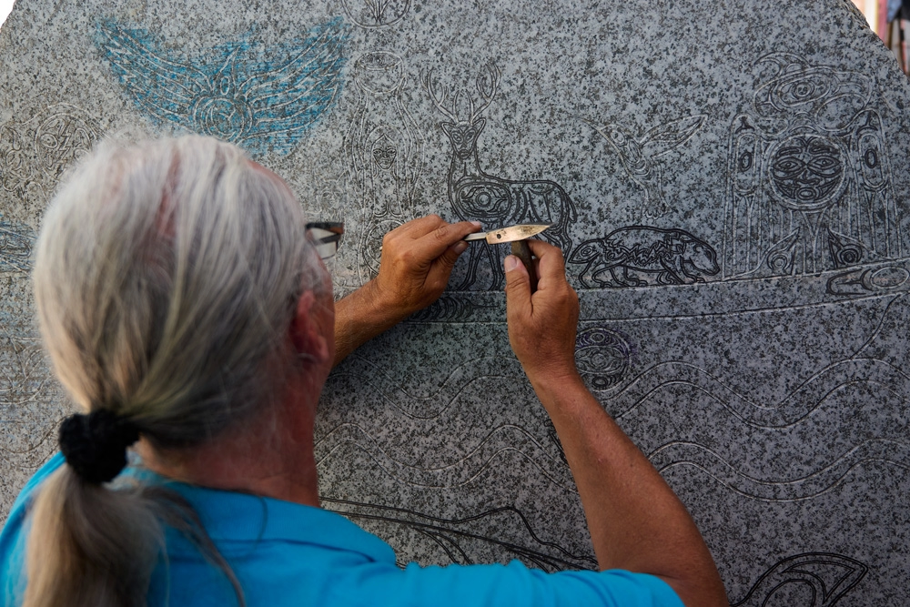 Potlatch Zeremonie - Traditionelles Schenkungsfest Coast Salish